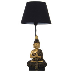 Lámpara de mesa Alexandra House Living Negro Plástico 40 W 28 x 60 x