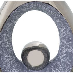 Lámpara de mesa Alexandra House Living Negro Gris Multicolor Plateado