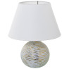 Lámpara de mesa Alexandra House Living Blanco Dorado Cerámica 40 W 3