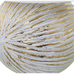 Lámpara de mesa Alexandra House Living Blanco Dorado Cerámica 40 W 3