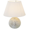 Lámpara de mesa Alexandra House Living Blanco Dorado Cerámica 40 W 3