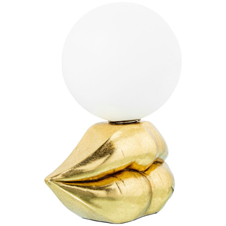Lámpara de mesa Alexandra House Living Oro Dorado Acrílico Plástico