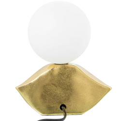 Lámpara de mesa Alexandra House Living Oro Dorado Acrílico Plástico