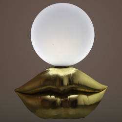 Lámpara de mesa Alexandra House Living Oro Dorado Acrílico Plástico