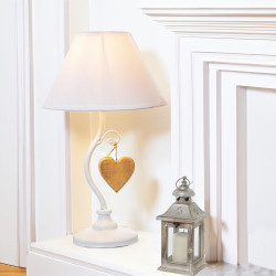 Lámpara de mesa Alexandra House Living Blanco Metal 40 W 20 x 34 x 20