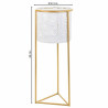 Macetero Alexandra House Living Blanco Metal Hierro 26 x 45 x 26 cm