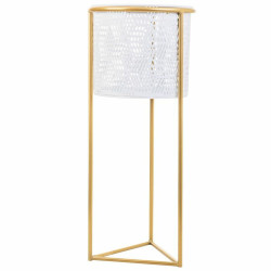 Macetero Alexandra House Living Blanco Metal Hierro 26 x 45 x 26 cm