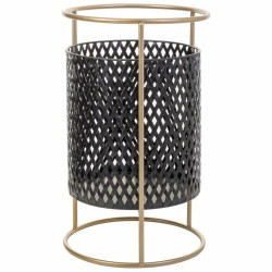 Set de Maceteros Alexandra House Living Negro Metal Hierro 27 x 74 x 2
