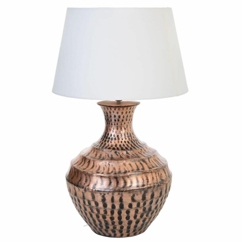 Lámpara de mesa Alexandra House Living Blanco Cobre Aluminio 35,5 x 6