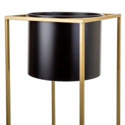 Set de Maceteros Alexandra House Living Negro Metal Hierro 26 x 178 x
