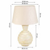 Lámpara de mesa Alexandra House Living Crema Hierro 25 x 63 x 25 cm