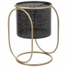 Set de Maceteros Alexandra House Living Negro Metal Hierro 26 x 178 x