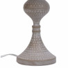 Lámpara de mesa Alexandra House Living Blanco Gris Metal Tela 220-240