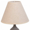 Lámpara de mesa Alexandra House Living Blanco Gris Metal Tela 220-240