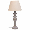 Lámpara de mesa Alexandra House Living Blanco Gris Metal Tela 220-240
