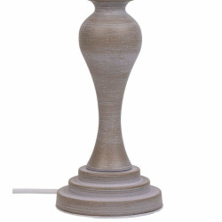 Lámpara de mesa Alexandra House Living Blanco Gris Metal Tela 220-240