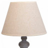 Lámpara de mesa Alexandra House Living Blanco Gris Metal Tela 220-240