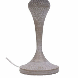Lámpara de mesa Alexandra House Living Blanco Gris Metal Tela 220-240