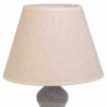 Lámpara de mesa Alexandra House Living Blanco Gris Metal Tela 220-240