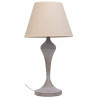 Lámpara de mesa Alexandra House Living Blanco Gris Metal Tela 220-240