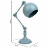 Flexo/Lámpara de escritorio Alexandra House Living Gris Metal 15 x 60