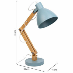 Flexo/Lámpara de escritorio Alexandra House Living Azul Metal 16 x 55