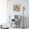 Lámpara de Pie Alexandra House Living Blanco Gris 220-240 V 38 x 154