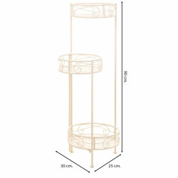 Soporte para Maceta Alexandra House Living Blanco Metal Hierro 25 x 15