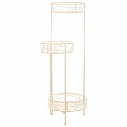 Soporte para Maceta Alexandra House Living Blanco Metal Hierro 25 x 15