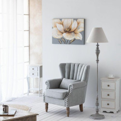 Lámpara de Pie Alexandra House Living Blanco Gris 220-240 V 38 x 155