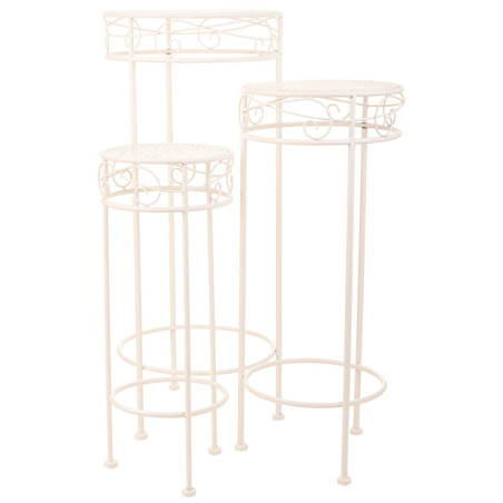 Soporte para Maceta Alexandra House Living Blanco Metal Hierro 28 x 12