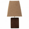 Lámpara de mesa Alexandra House Living Marrón Poliresina 220-240 V 1