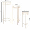 Soporte para Maceta Alexandra House Living Blanco Metal Hierro 28 x 12