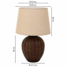 Lámpara de mesa Alexandra House Living Marrón Poliresina 220-240 V 2