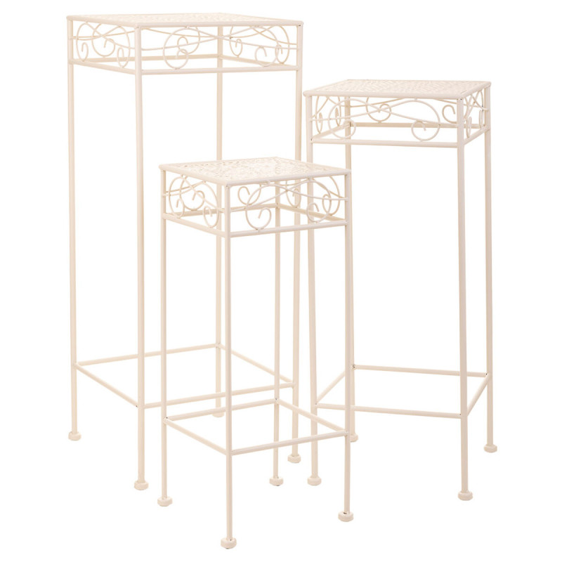 Soporte para Maceta Alexandra House Living Blanco Metal Hierro 28 x 16 Soporte para Maceta Alexandra House Living Blanco Metal Hierro 28 x 16