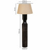 Lámpara de Pie Alexandra House Living Marrón 220-240 V 20 x 128 x 20
