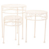 Soporte para Maceta Alexandra House Living Blanco Metal Hierro 30 x 12
