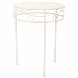 Soporte para Maceta Alexandra House Living Blanco Metal Hierro 30 x 12