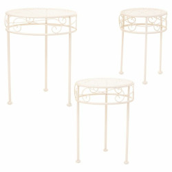Soporte para Maceta Alexandra House Living Blanco Metal Hierro 30 x 12