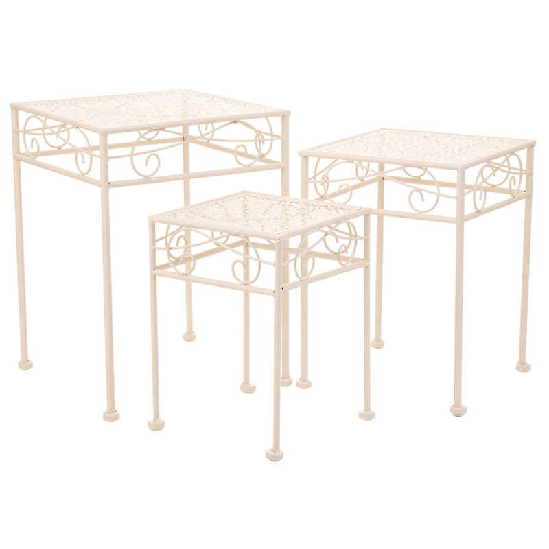 Soporte para Maceta Alexandra House Living Blanco Metal Hierro 25 x 45 Soporte para Maceta Alexandra House Living Blanco Metal Hierro 25 x 45
