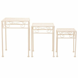Soporte para Maceta Alexandra House Living Blanco Metal Hierro 25 x 45