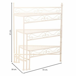 Soporte para Maceta Alexandra House Living Blanco Metal Hierro 25 x 37