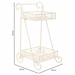 Soporte para Maceta Alexandra House Living Blanco Metal Hierro 23 x 65