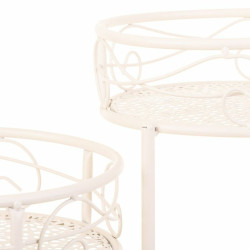 Soporte para Maceta Alexandra House Living Blanco Metal Hierro 34 x 76