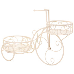 Soporte para Maceta Alexandra House Living Blanco Metal Hierro Bicicle