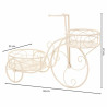 Soporte para Maceta Alexandra House Living Blanco Metal Hierro Bicicle