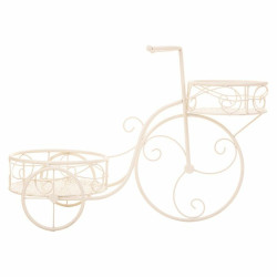Soporte para Maceta Alexandra House Living Blanco Metal Hierro Bicicle