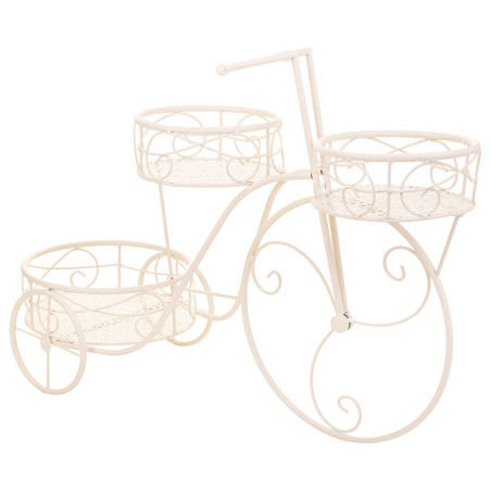 Soporte para Maceta Alexandra House Living Blanco Metal Hierro Bicicle