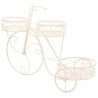 Soporte para Maceta Alexandra House Living Blanco Metal Hierro Bicicle