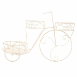 Soporte para Maceta Alexandra House Living Blanco Metal Hierro Bicicle